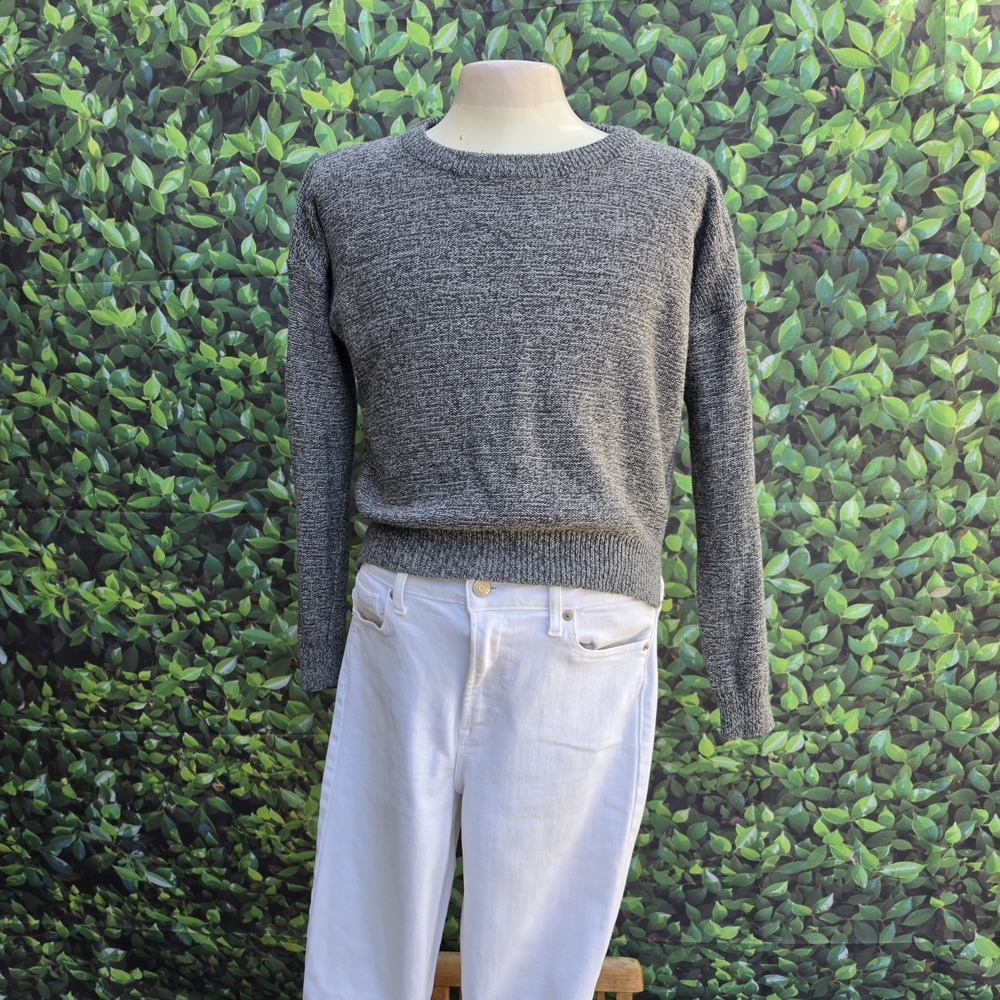Brave Soul London Gray Marled Knit Sweater Men's Small Crew Neck